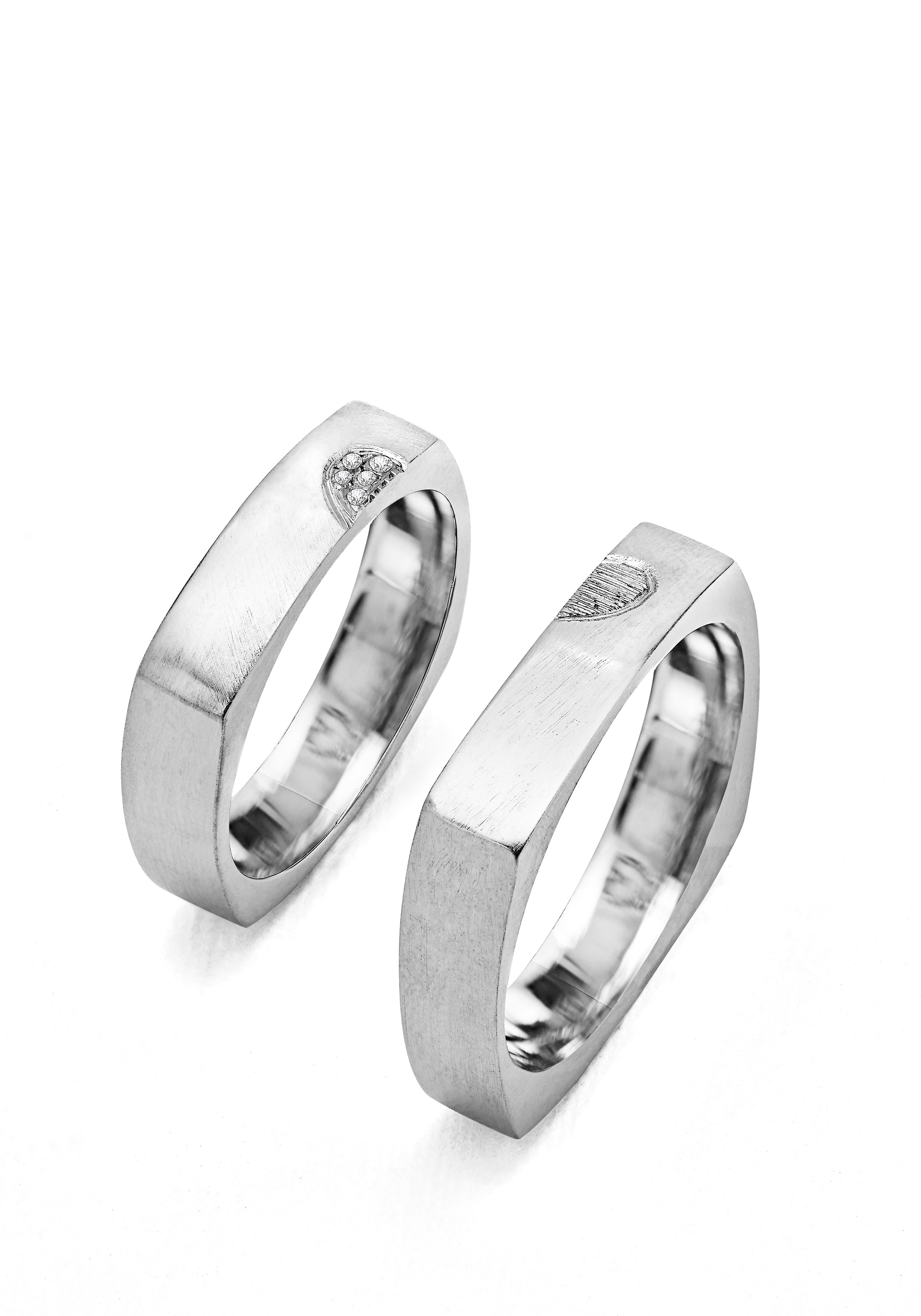 Bagues Cœur - Vue 1